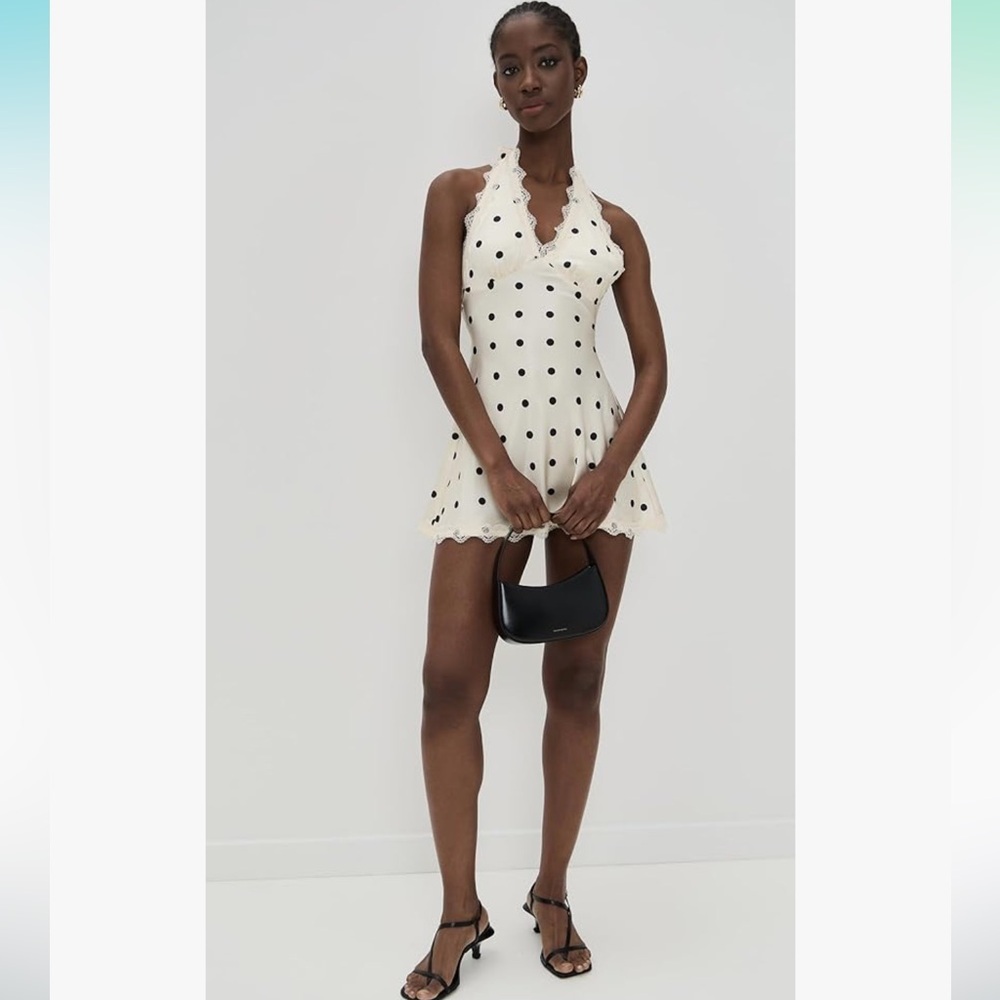 NWT Lioness Polka Dot Halter Mini Dress | SMALL - Picture 6 of 13